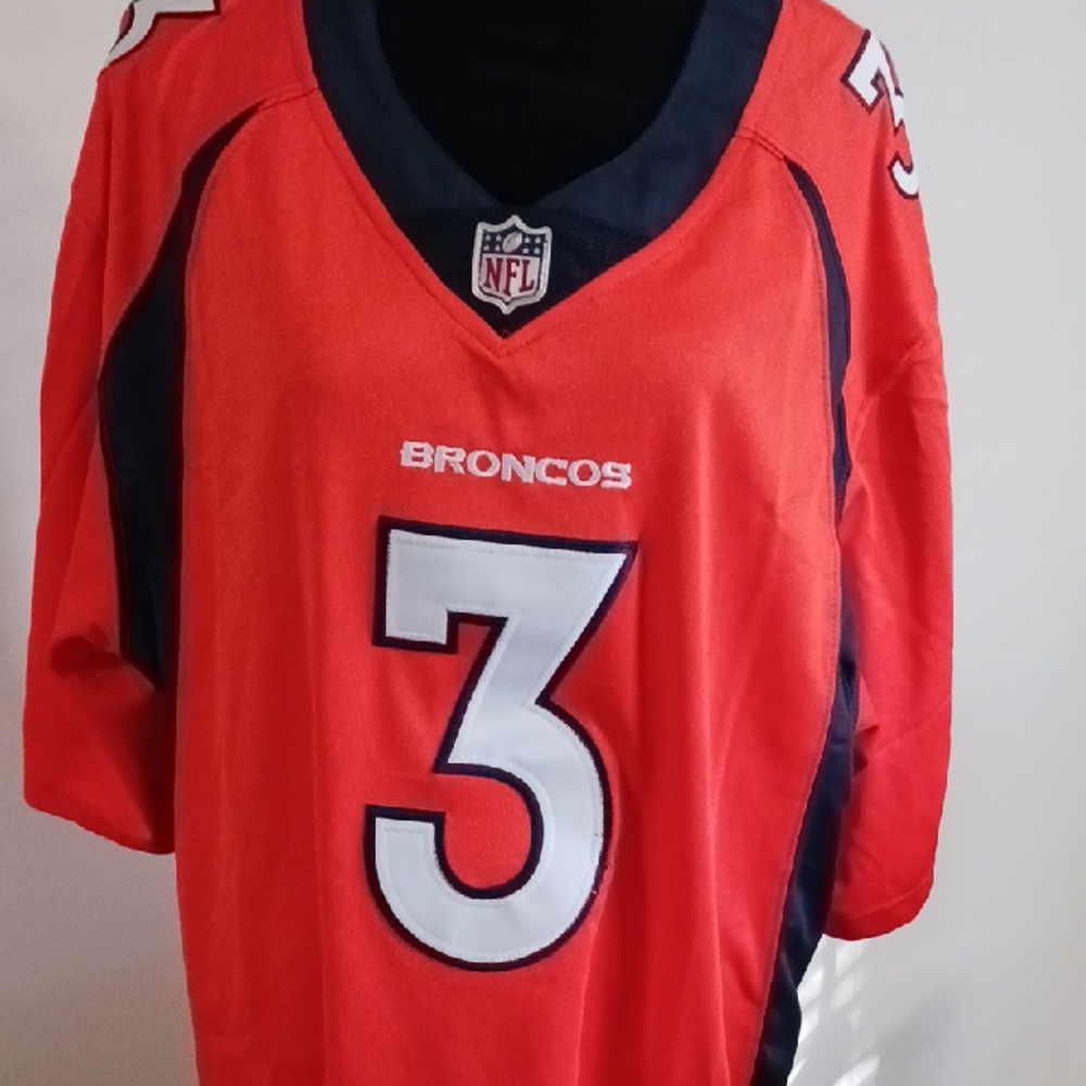 NFL Red and Black Jersey with Nike Logo